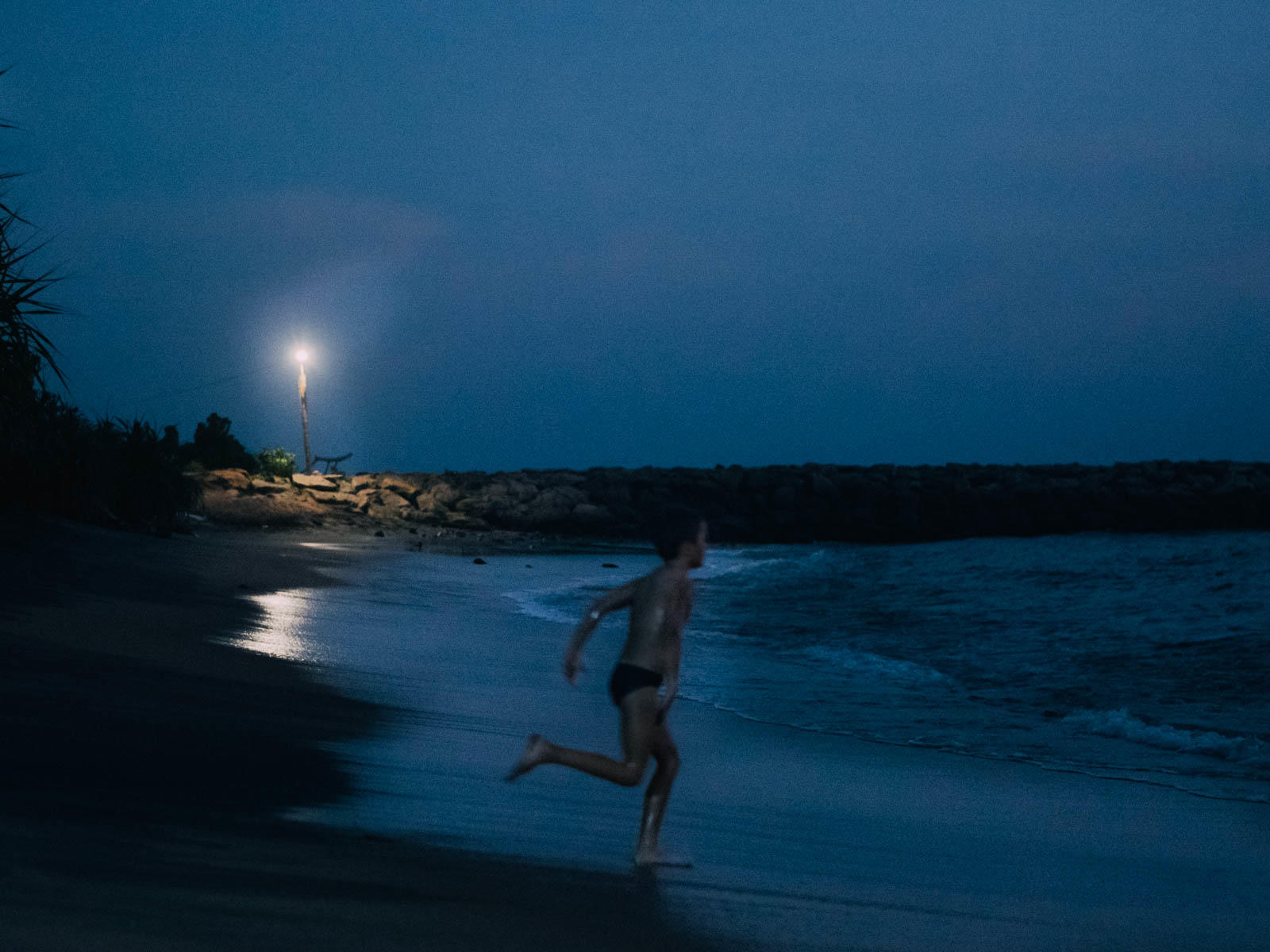 Personal - Sri Lanka - Night swimmers — photography by William Morgan, London